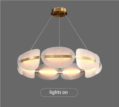 DecorBites™ Acrylic Ring Chandelier for Dining Room - Dimmable