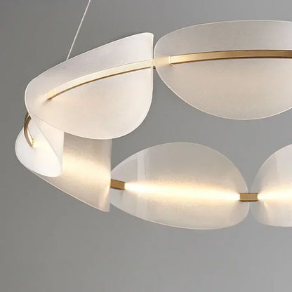 DecorBites™ Acrylic Ring Chandelier for Dining Room - Dimmable