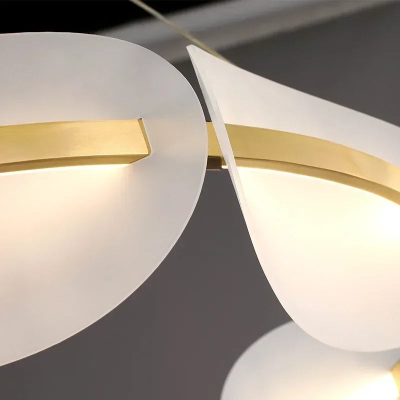 DecorBites™ Acrylic Ring Chandelier for Dining Room - Dimmable