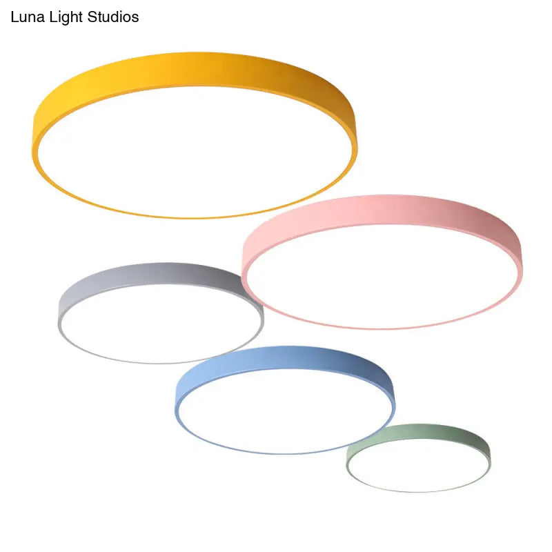 DecorBites™ Acrylic Round LED Flushmount Ceiling Light for Kindergarten - Children's Lighting