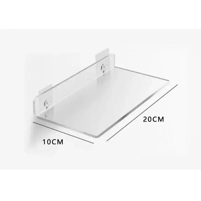 Modern vibrant acrylic wall shelf bedroom home decor