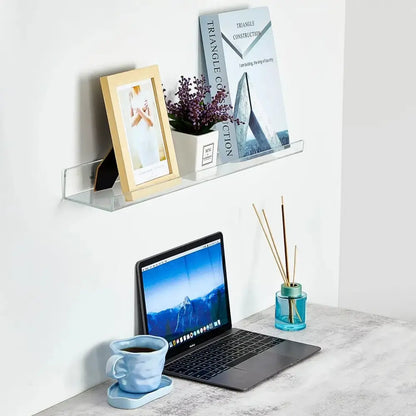 Modern vibrant acrylic wall shelf bedroom home decor