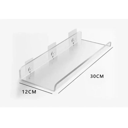 Modern vibrant acrylic wall shelf bedroom home decor