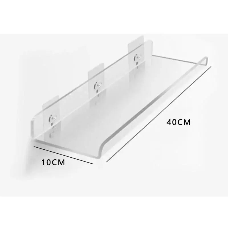 Modern vibrant acrylic wall shelf bedroom home decor
