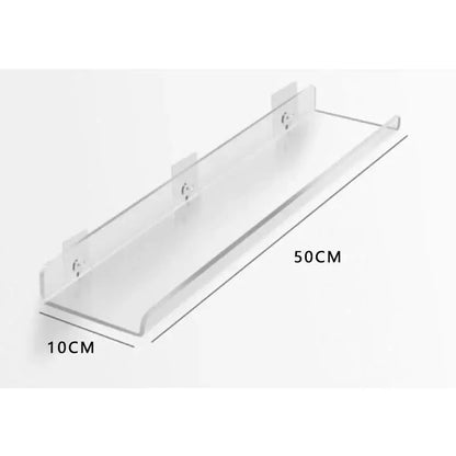 Modern vibrant acrylic wall shelf bedroom home decor