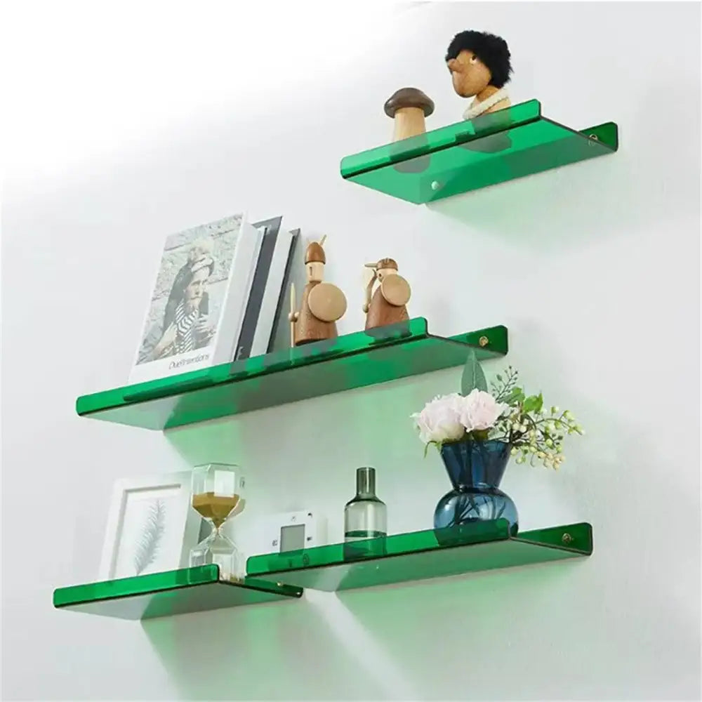 Modern vibrant acrylic wall shelf bedroom home decor