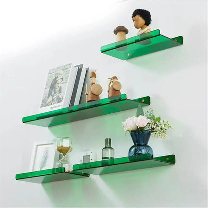 Modern vibrant acrylic wall shelf bedroom home decor