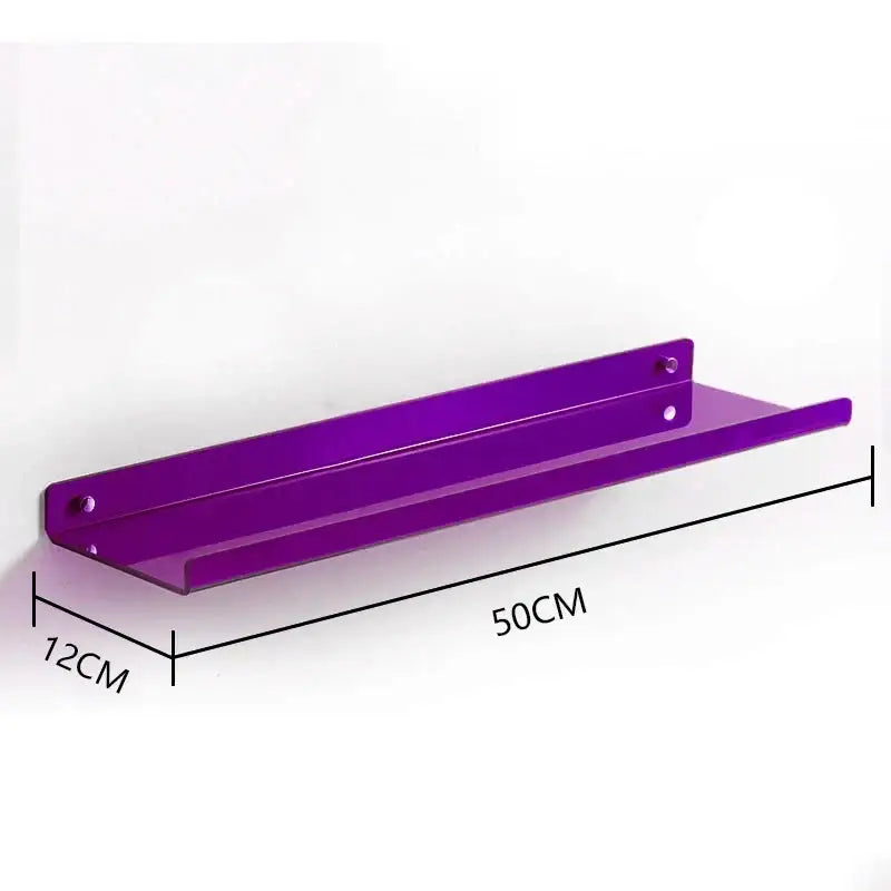 Modern vibrant acrylic wall shelf bedroom home decor