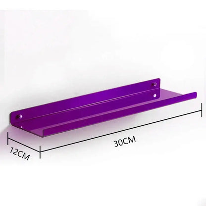 Modern vibrant acrylic wall shelf bedroom home decor