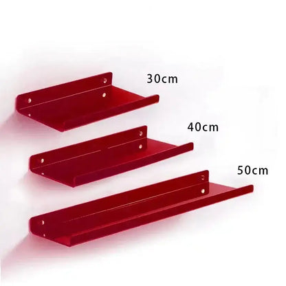 Modern vibrant acrylic wall shelf bedroom home decor