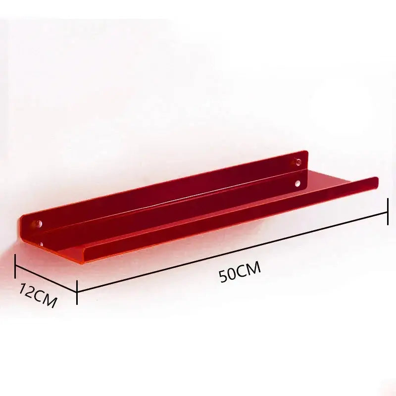 Modern vibrant acrylic wall shelf bedroom home decor