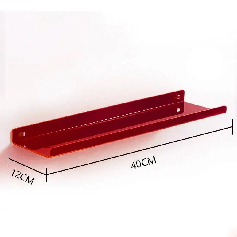 Modern vibrant acrylic wall shelf bedroom home decor