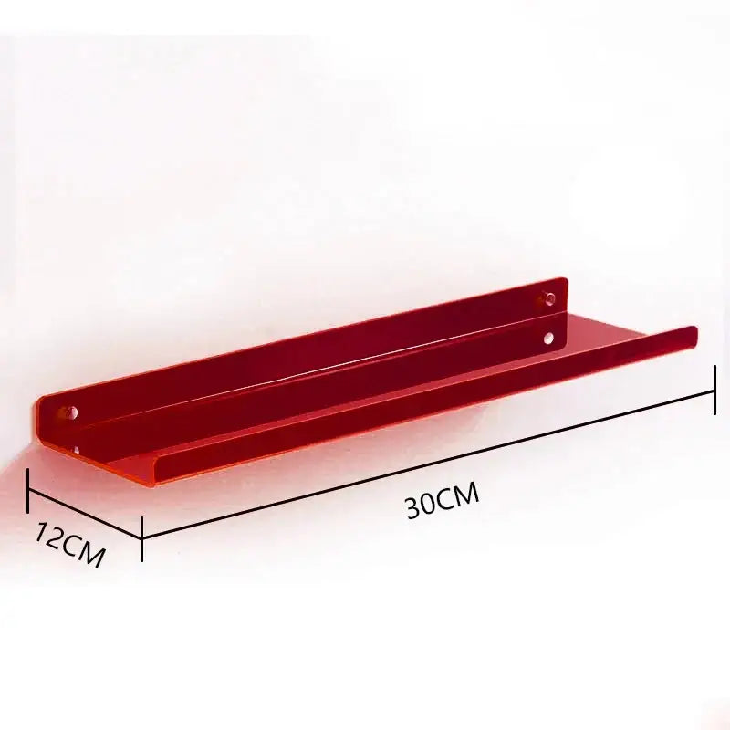 Modern vibrant acrylic wall shelf bedroom home decor