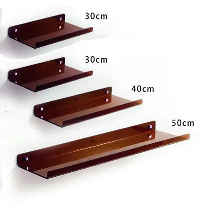 Modern vibrant acrylic wall shelf bedroom home decor