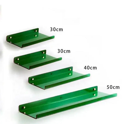 Modern vibrant acrylic wall shelf bedroom home decor