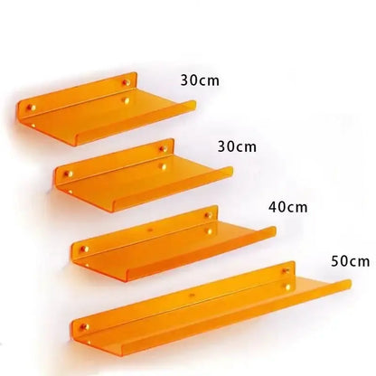 Modern vibrant acrylic wall shelf bedroom home decor