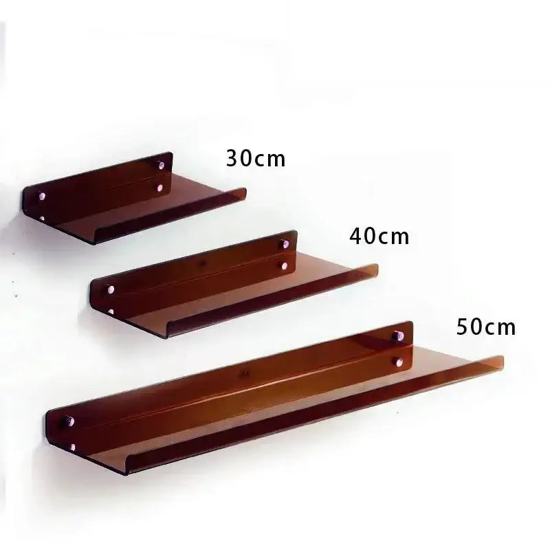 Modern vibrant acrylic wall shelf bedroom home decor