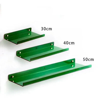 Modern vibrant acrylic wall shelf bedroom home decor