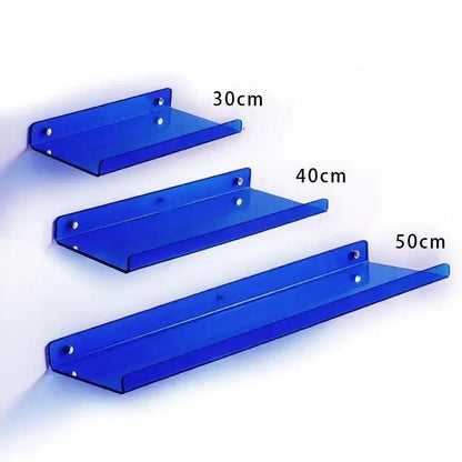 Modern vibrant acrylic wall shelf bedroom home decor