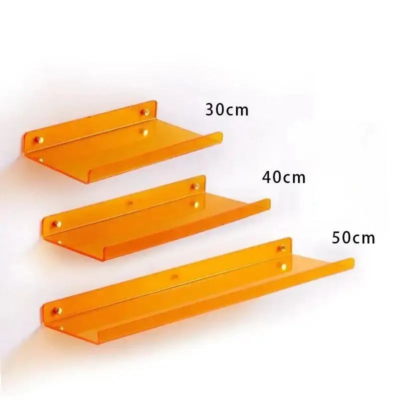 Modern vibrant acrylic wall shelf bedroom home decor