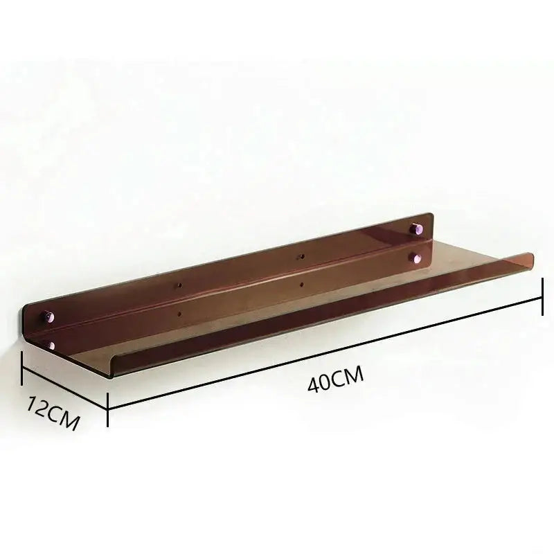 Modern vibrant acrylic wall shelf bedroom home decor