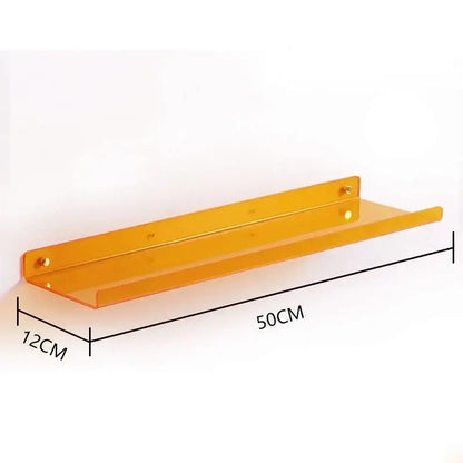 Modern vibrant acrylic wall shelf bedroom home decor
