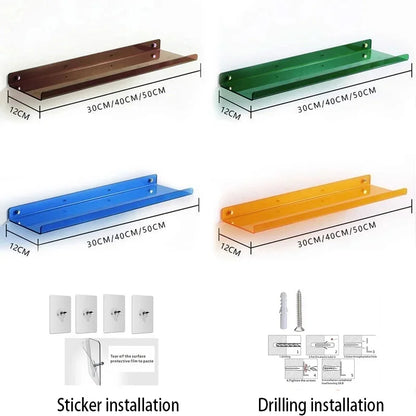 DecorBites™ Acrylic Wall Shelf Organizer for Home Decor