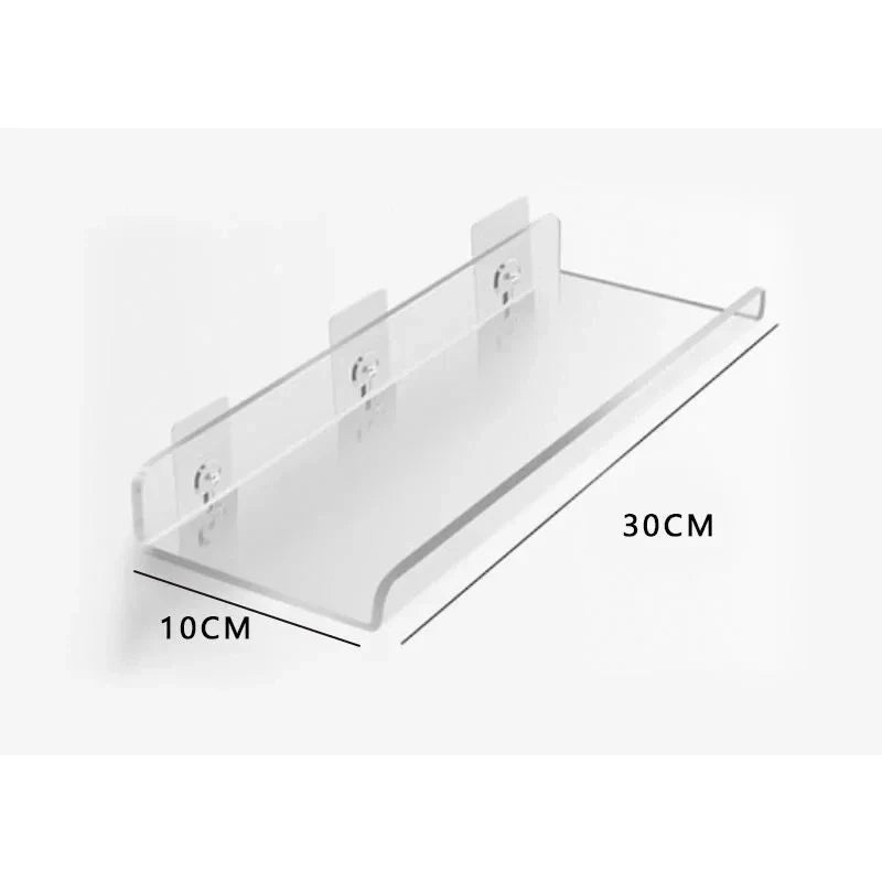 DecorBites™ Acrylic Wall Shelf Organizer for Home Decor