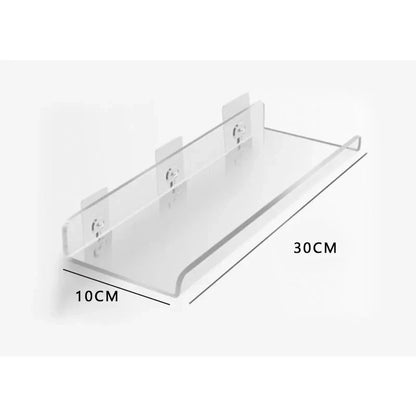 DecorBites™ Acrylic Wall Shelf Organizer for Home Decor