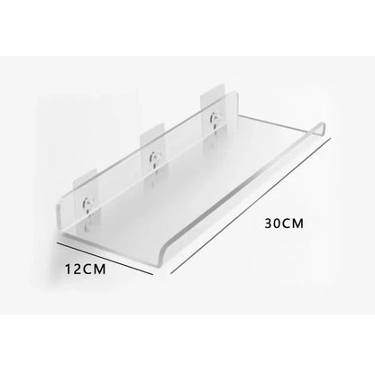 DecorBites™ Acrylic Wall Shelf Organizer for Home Decor