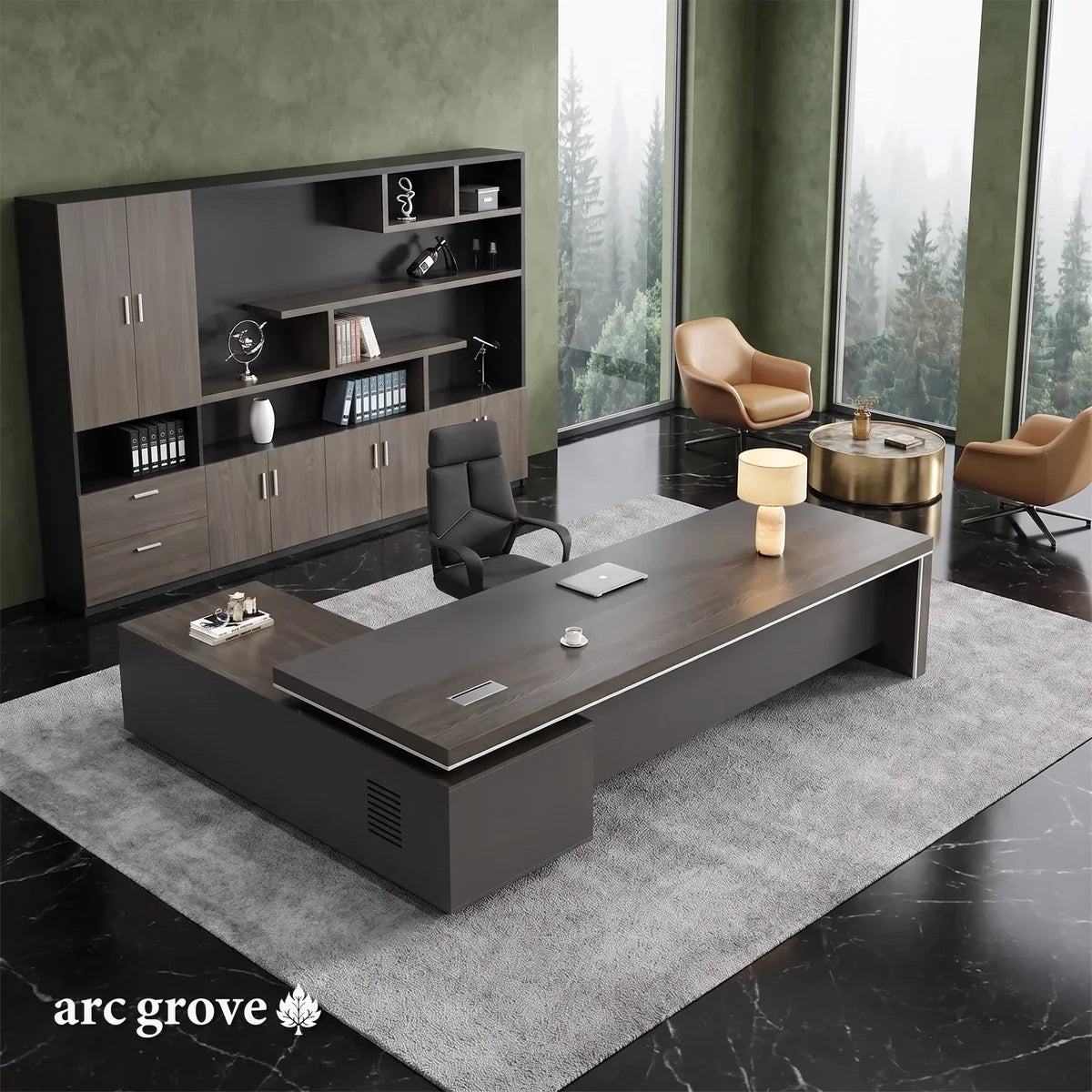 Acumen · Modern Executive L-Shaped Desk