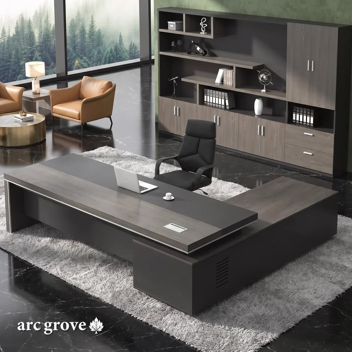 Acumen · Modern Executive L-Shaped Desk