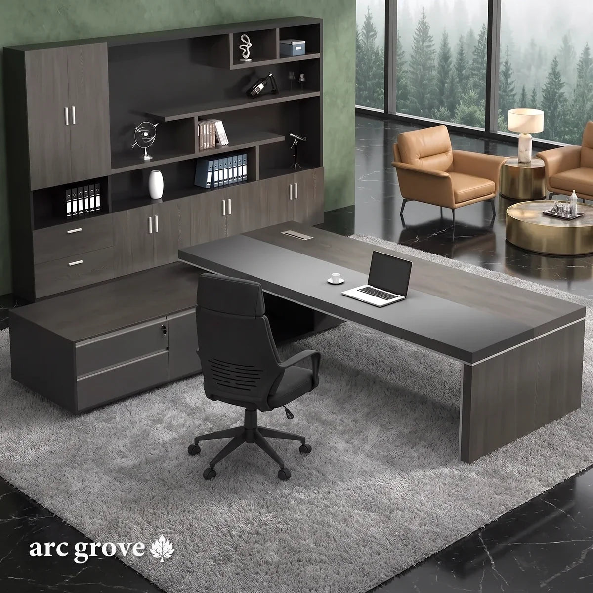 Acumen · Modern Executive L-Shaped Desk