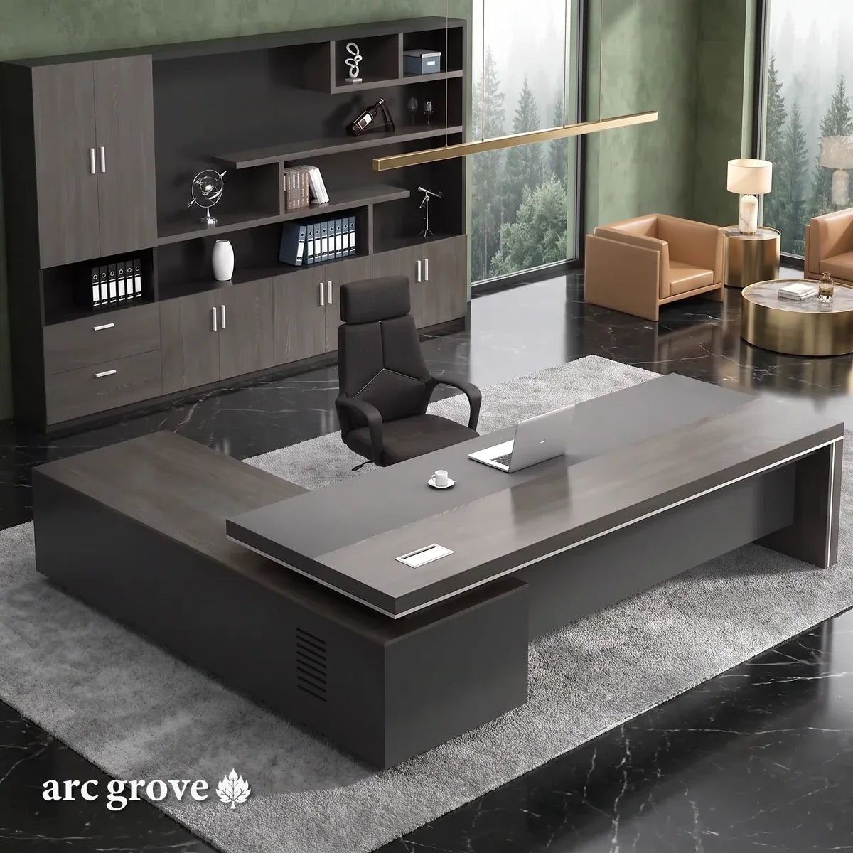 Acumen · Modern Executive L-Shaped Desk