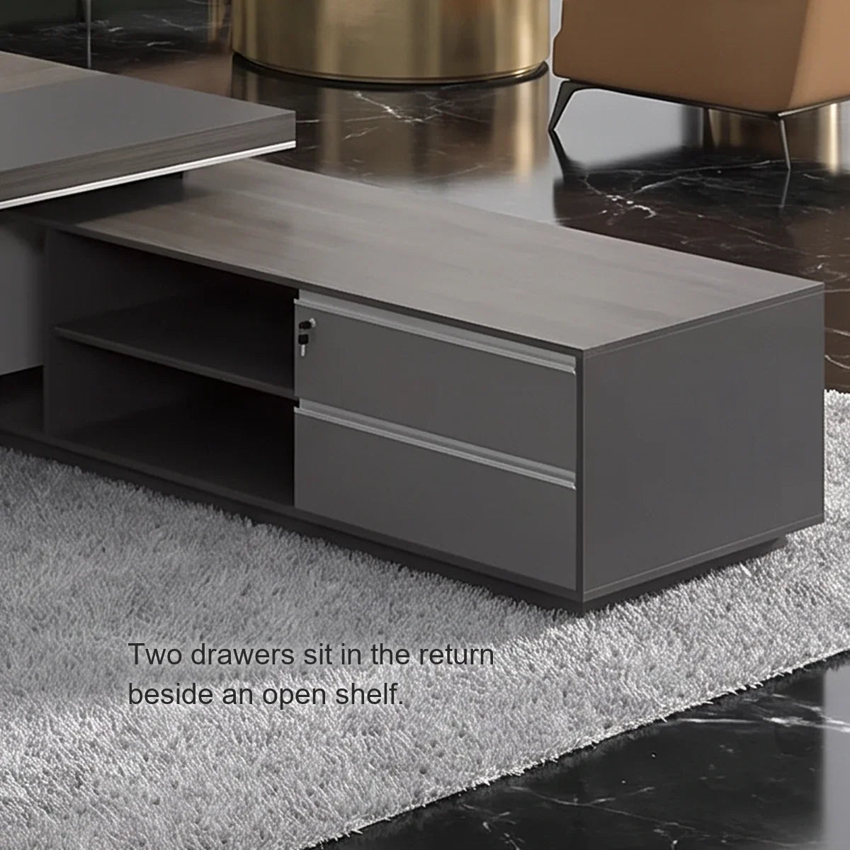Acumen · Modern Executive L-Shaped Desk