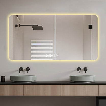 LED Bathroom Mirror With 3 Color Dimmable Backlight