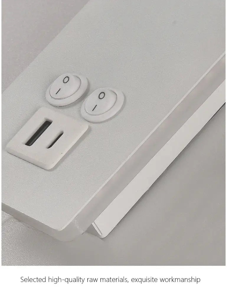 Adjustable black brass wall lamp with usb port for bedroom