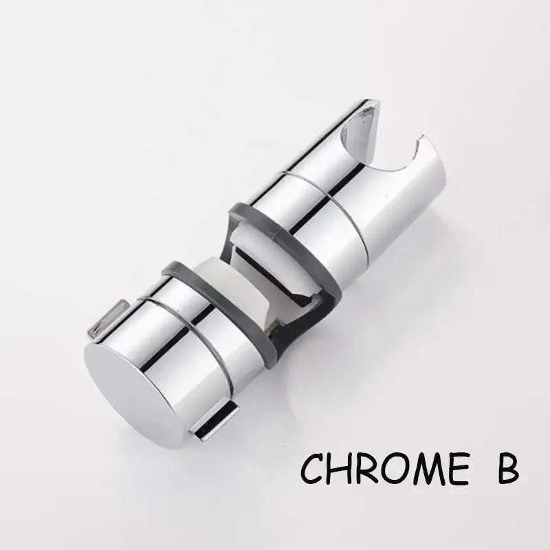 Adjustable chrome and gray shower head holder bathroom slider bracket