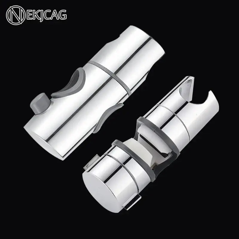 Adjustable chrome and gray shower head holder bathroom slider bracket