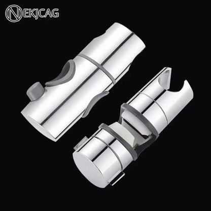 Adjustable chrome and gray shower head holder bathroom slider bracket