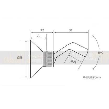Adjustable chrome brass shower holder bracket bathroom wall mount