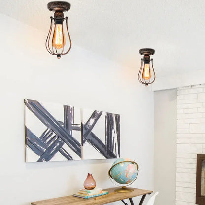 Adjustable industrial wall light in bronze for bedroom and hallway