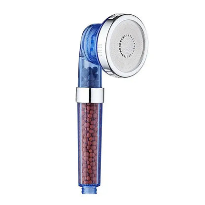 Adjustable jetting shower head bathroom high pressure filtered beads