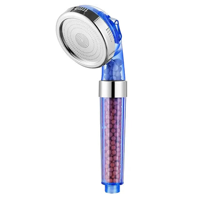 Adjustable jetting shower head bathroom high pressure filtered beads