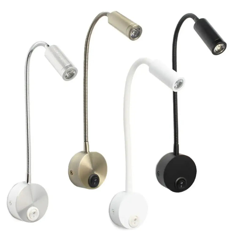 Adjustable led bedside wall sconce bedroom reading lamp