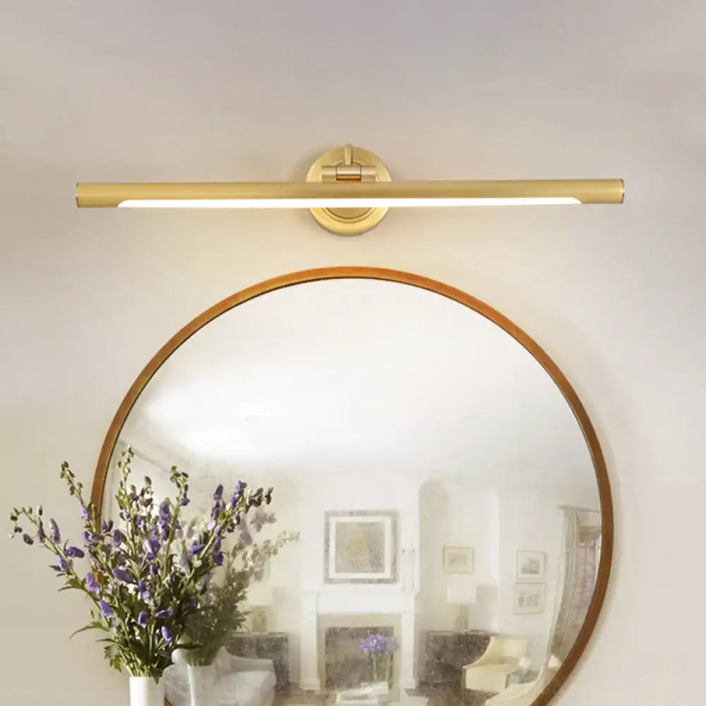 DecorBites™ Adjustable Metal Linear LED Wall Sconce with Black/Gold Finish and Acrylic Shade