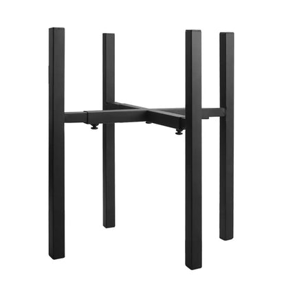 Adjustable black metal plant stand for living room sturdy support