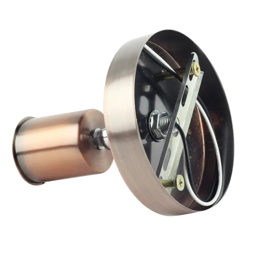 Adjustable metallic e27 ceramic screw wall lamp bedroom spotlight