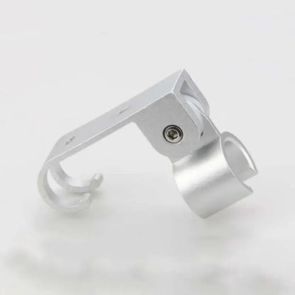 Adjustable silver aluminum shower head holder bathroom wall hook