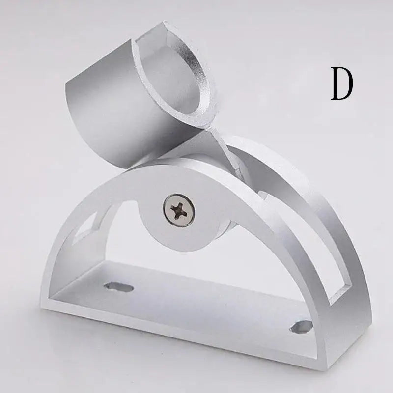 Adjustable silver aluminum shower head holder bathroom wall hook
